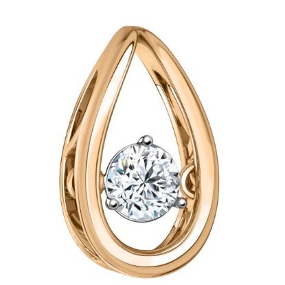 Изображение Золотой подвес с фианитом