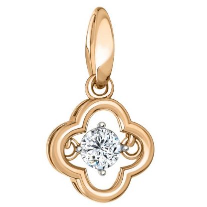 Изображение Золотой подвес с фианитом