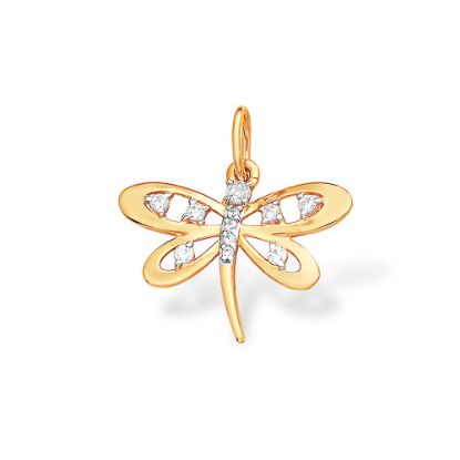 Изображение Золотая подвеска"Стрекоза"