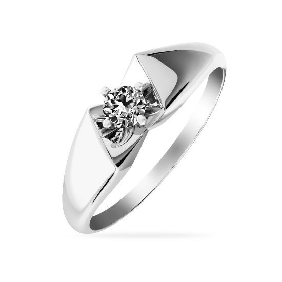 Изображение Золотое кольцо с фианитом