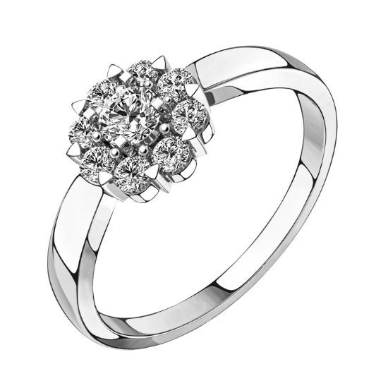 Изображение Золотое кольцо с фианитами