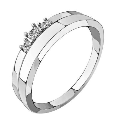 Изображение Золотое кольцо с фианитами