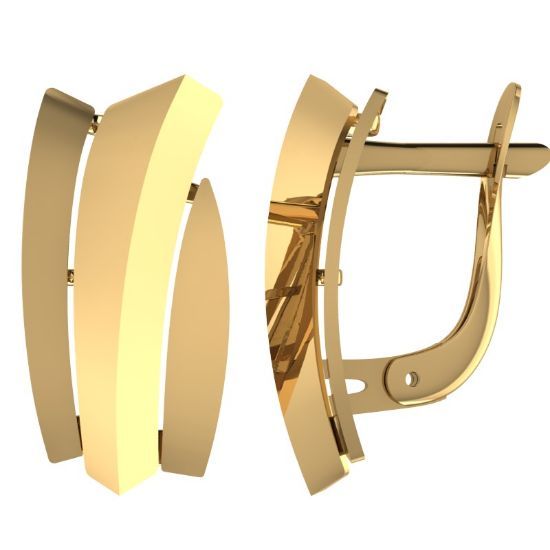 Изображение Золотые серьги 585 пробы