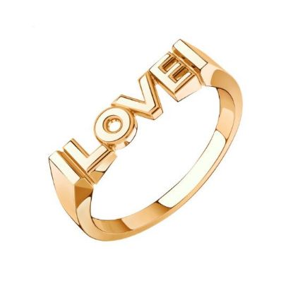 Изображение Золотое кольцо "Love"
