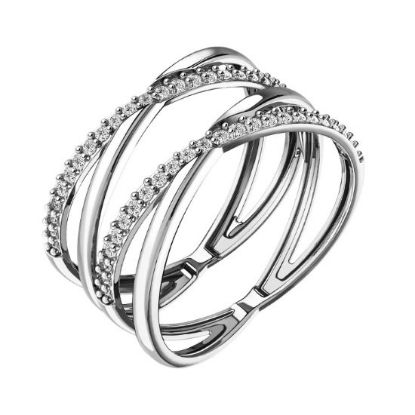 Изображение Золотое кольцо с фианитами