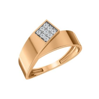 Изображение Золотое кольцо с фианитами