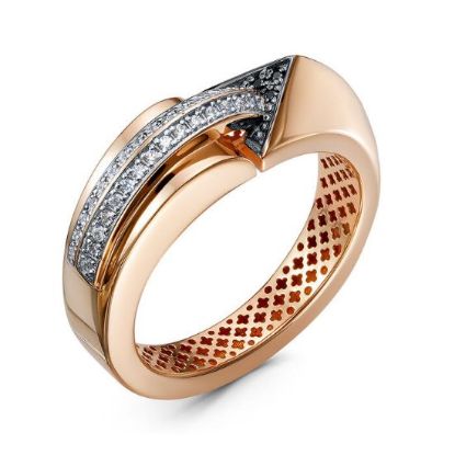 Изображение Золотое кольцо с фианитами