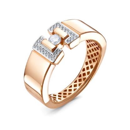 Изображение Золотое кольцо с фианитами