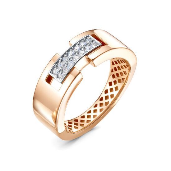 Изображение Золотое кольцо с фианитами