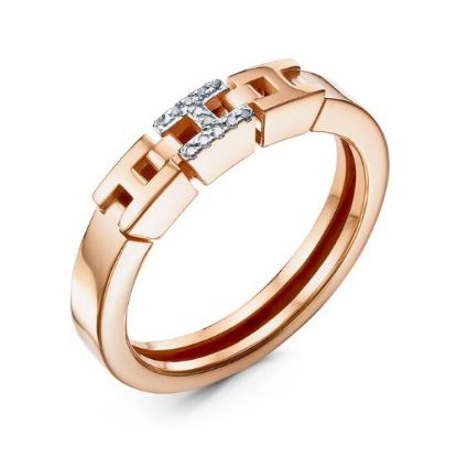 Изображение Золотое кольцо с фианитами