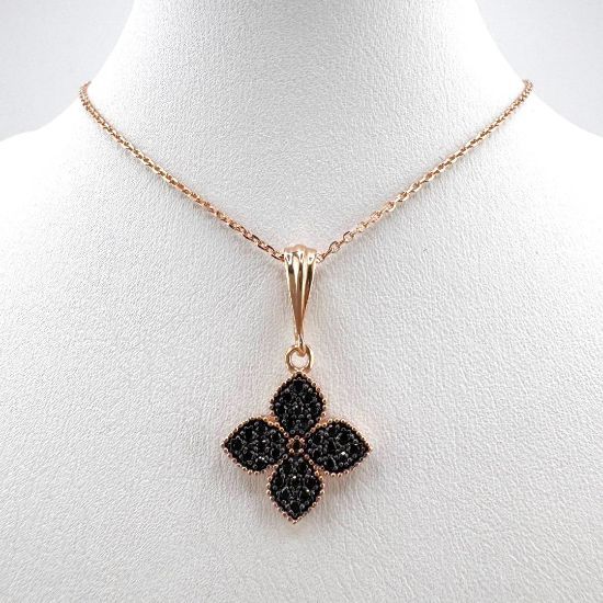 Изображение Золотой подвес "Клевер"