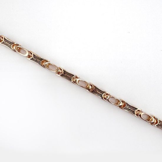 Изображение Золотой мужской браслет 585 пробы