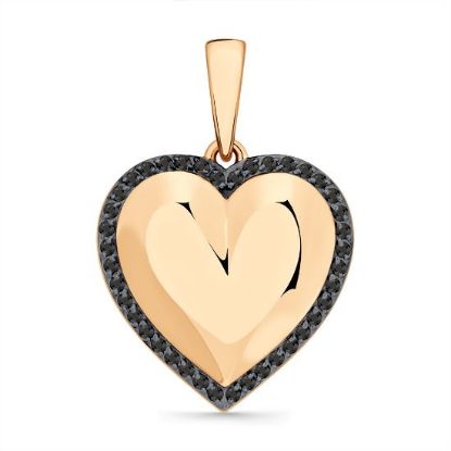 Изображение Золотая подвеска "Сердечко"