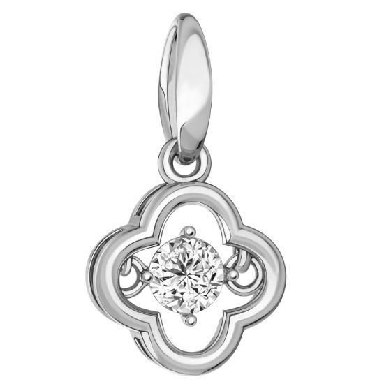 Изображение Золотая подвеска с фианитом