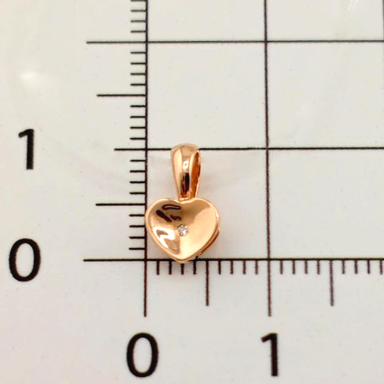 Изображение Подвеска с бриллиантом "Сердечко"