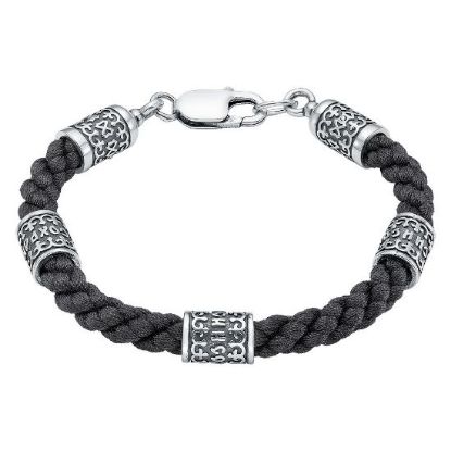 Изображение Браслет мужской 925 пробы