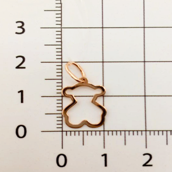 Изображение Золотая подвеска "Медвежонок"