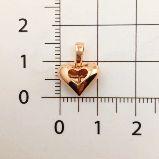 Изображение Золотая подвеска "Сердечко"