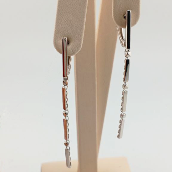 Изображение Золотые серьги-подвески 585 пробы