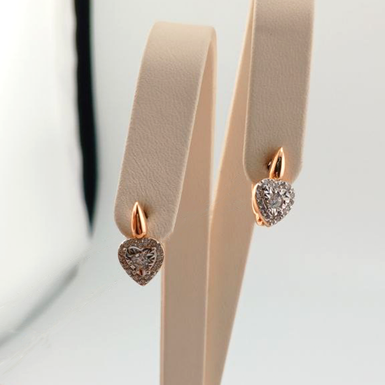 Изображение Золотые серьги 585 пробы