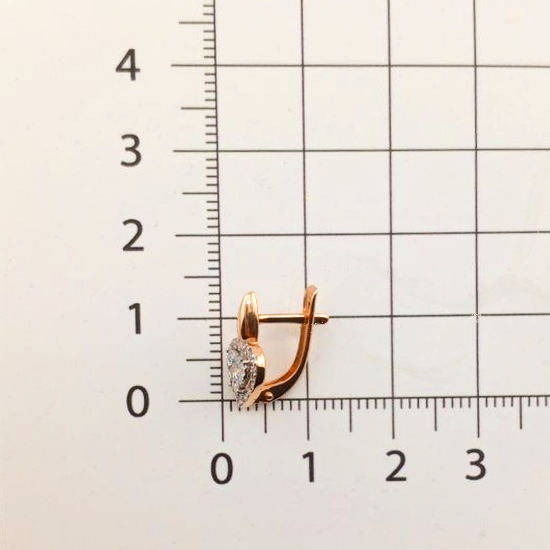 Изображение Золотые серьги 585 пробы