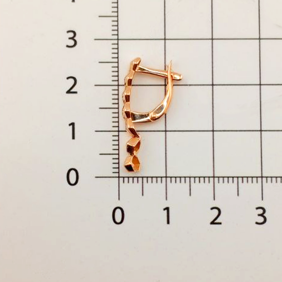 Изображение Золотые серьги 585 пробы