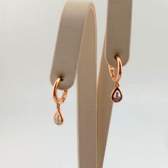 Изображение Золотые серьги 585 пробы