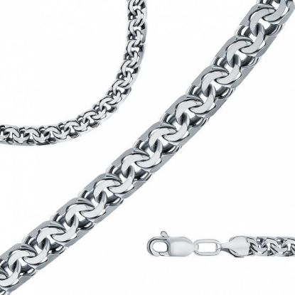 Изображение Серебряная цепочка "Бисмарк"