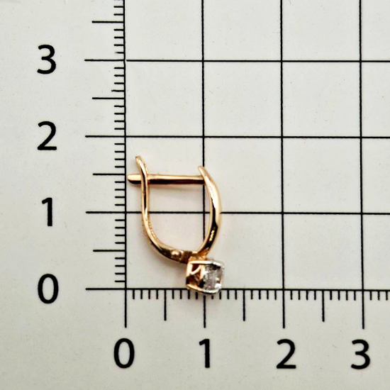 Изображение Золотые серьги 585 пробы