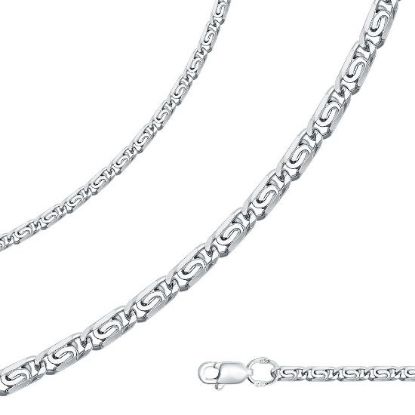 Изображение Серебряная цепочка "Улитка"