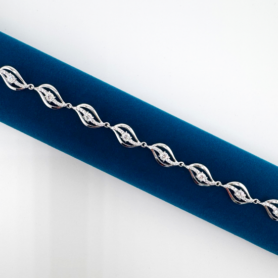 Изображение Серебряный браслет с фианитами