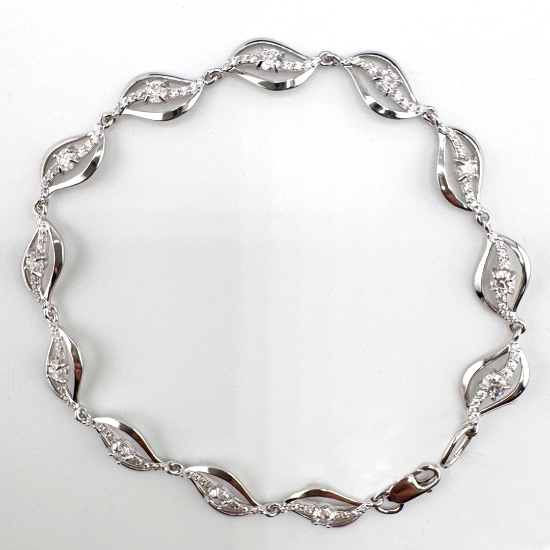 Изображение Серебряный браслет с фианитами