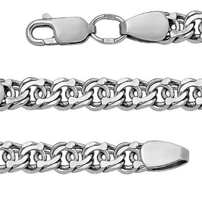 Изображение Серебряная цепочка "Бисмарк"