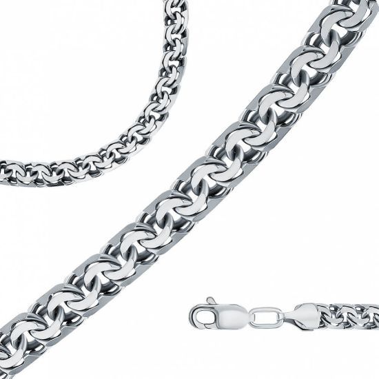 Изображение Серебряный браслет "Бисмарк"