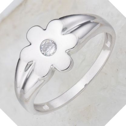 Изображение Серебряное кольцо с фианитами