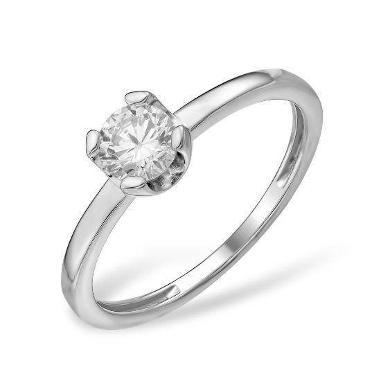 Изображение Серебряное кольцо с фианитом