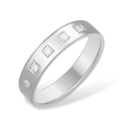 Изображение Серебряное кольцо с фианитами