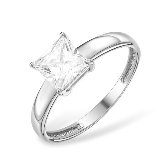 Изображение Серебряное кольцо с фианитом