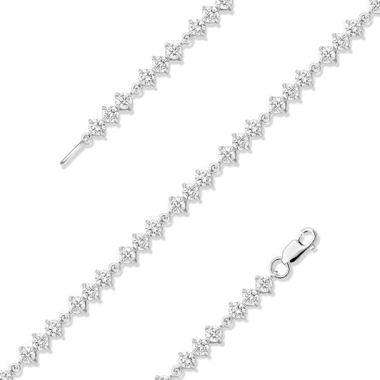 Изображение Серебряный браслет с фианитами