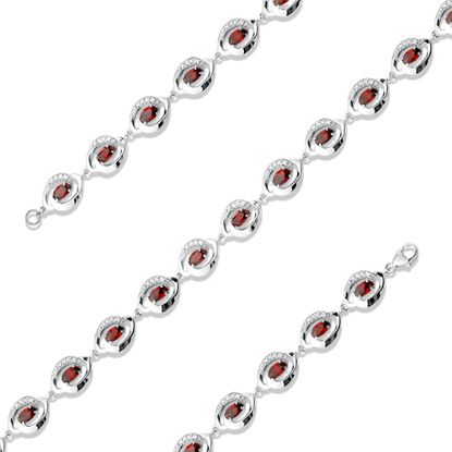 Изображение Серебряный браслет с фианитами