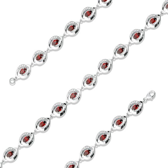 Изображение Серебряный браслет с фианитами