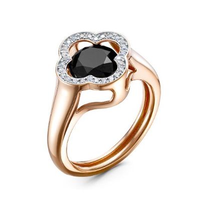 Изображение Золотое кольцо с фианитами