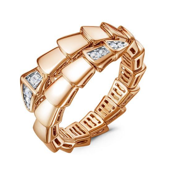 Изображение Золотое кольцо "Змейка"