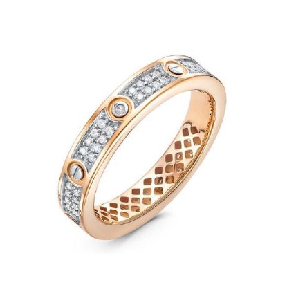 Изображение Золотое кольцо с фианитами