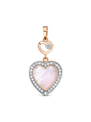 Изображение Золотой подвес с перламутром