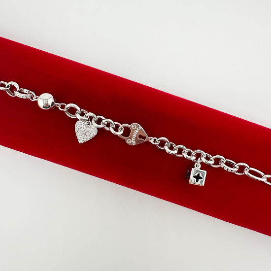 Изображение Серебряный браслет с фианитами