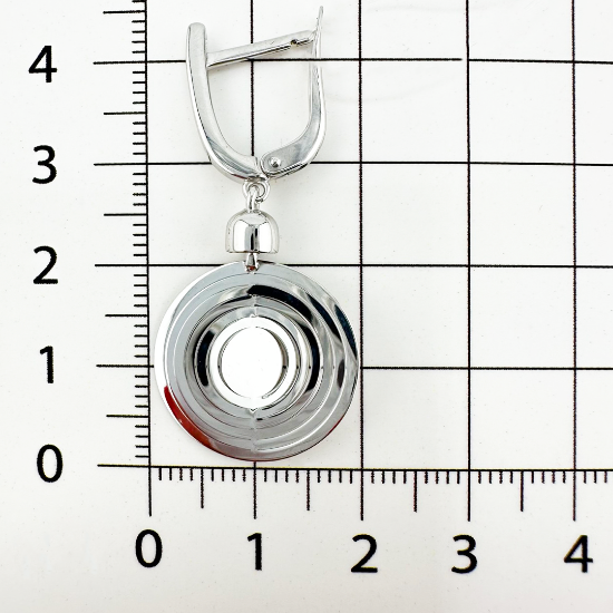 Изображение Серебряные серьги-подвески