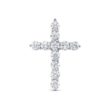 Изображение Серебряный крестик с фианитами