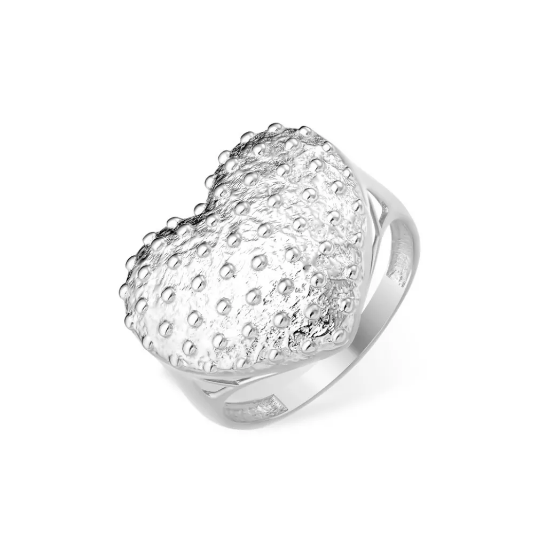 Изображение Серебряное кольцо "Сердце"
