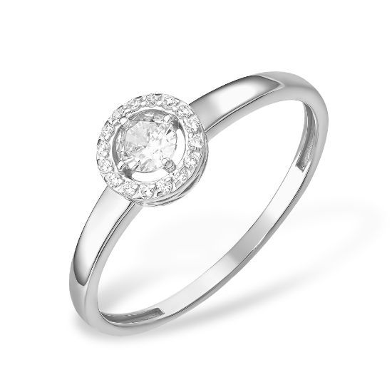 Изображение Серебряное кольцо с фианитами